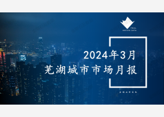 芜湖楼市2024年3月市场总结