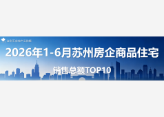 苏州房企销售2026年上半年度Top10发布!